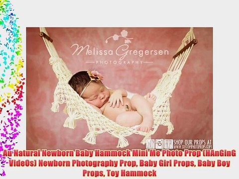 Au Natural Newborn Baby Hammock Mini Me Photo Prop (HAnGinG VideOs) Newborn Photography Prop