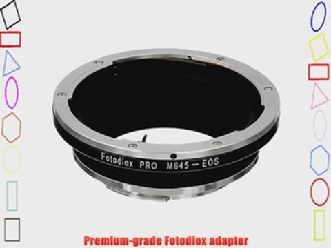 Fotodiox Pro Lens Mount Adapter Mamiya 645 Lens to Canon EOS Camera for Canon EOS 1D 1DS Mark