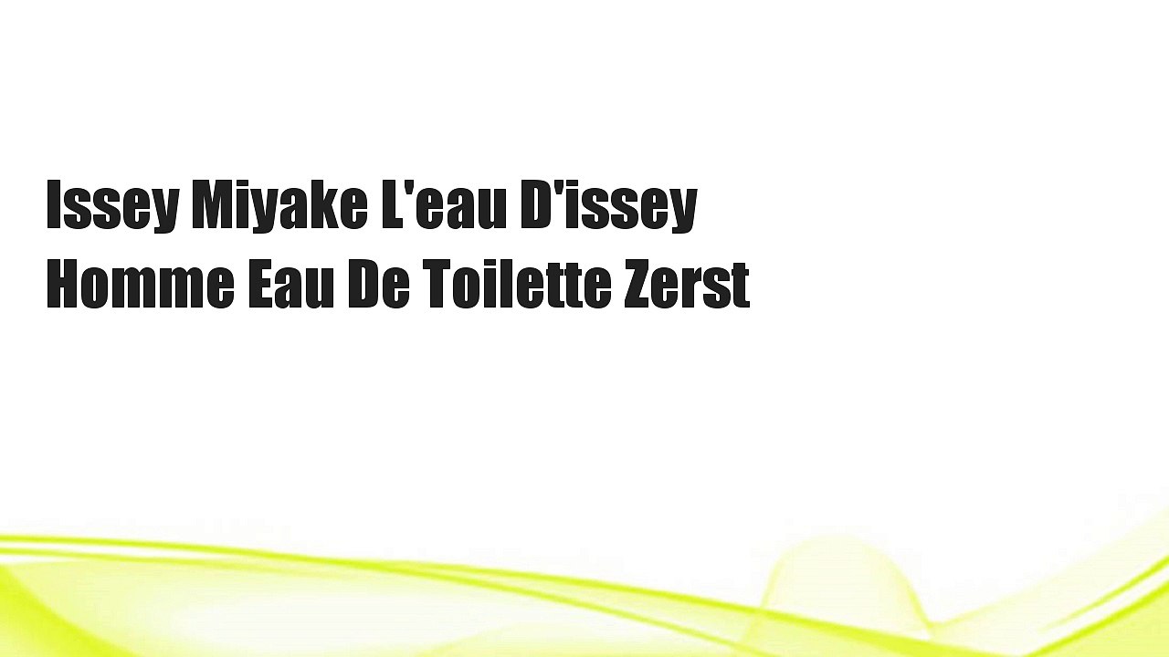 Issey Miyake L'eau D'issey Homme Eau De Toilette Zerst