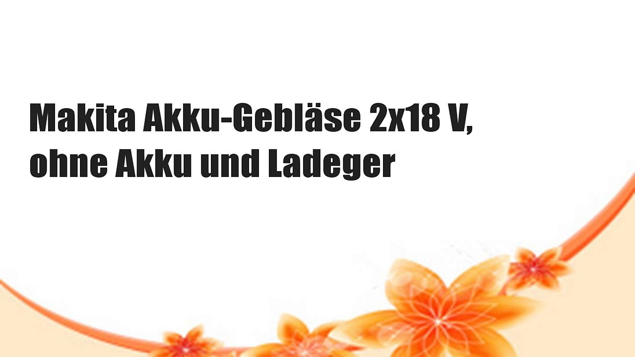 Makita Akku-Gebläse 2x18 V, ohne Akku und Ladeger