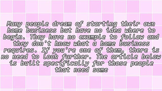 Useful Home Based Business Tips