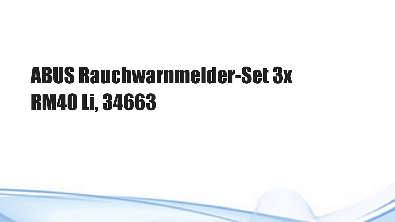 ABUS Rauchwarnmelder-Set 3x RM40 Li, 34663