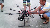 Drone flies in Fireworks show! || DJI S1000 || $10K Octocopter!