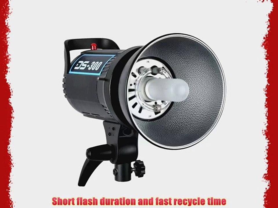 NEEWER DS300 Studio Strobe Photo Flash Light with Bowens Style Mount - 300W Photography Monolight