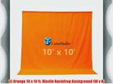 LimoStudio 10 x 10 ft Photography Photo Studio Muslin backdrop Backgrounds Orange AGG194