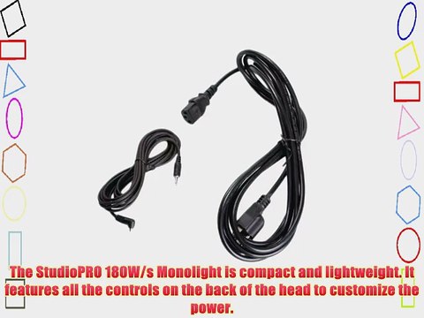 StudioPRO SP-180 Photography Studio Monolight Professional Strobe Flash Lighting Head 180 Watts