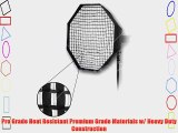 Fotodiox Pro 36 Octagon Softbox PLUS Grid (Eggcrate) for Studio Strobe/Flash with Soft Diffuser