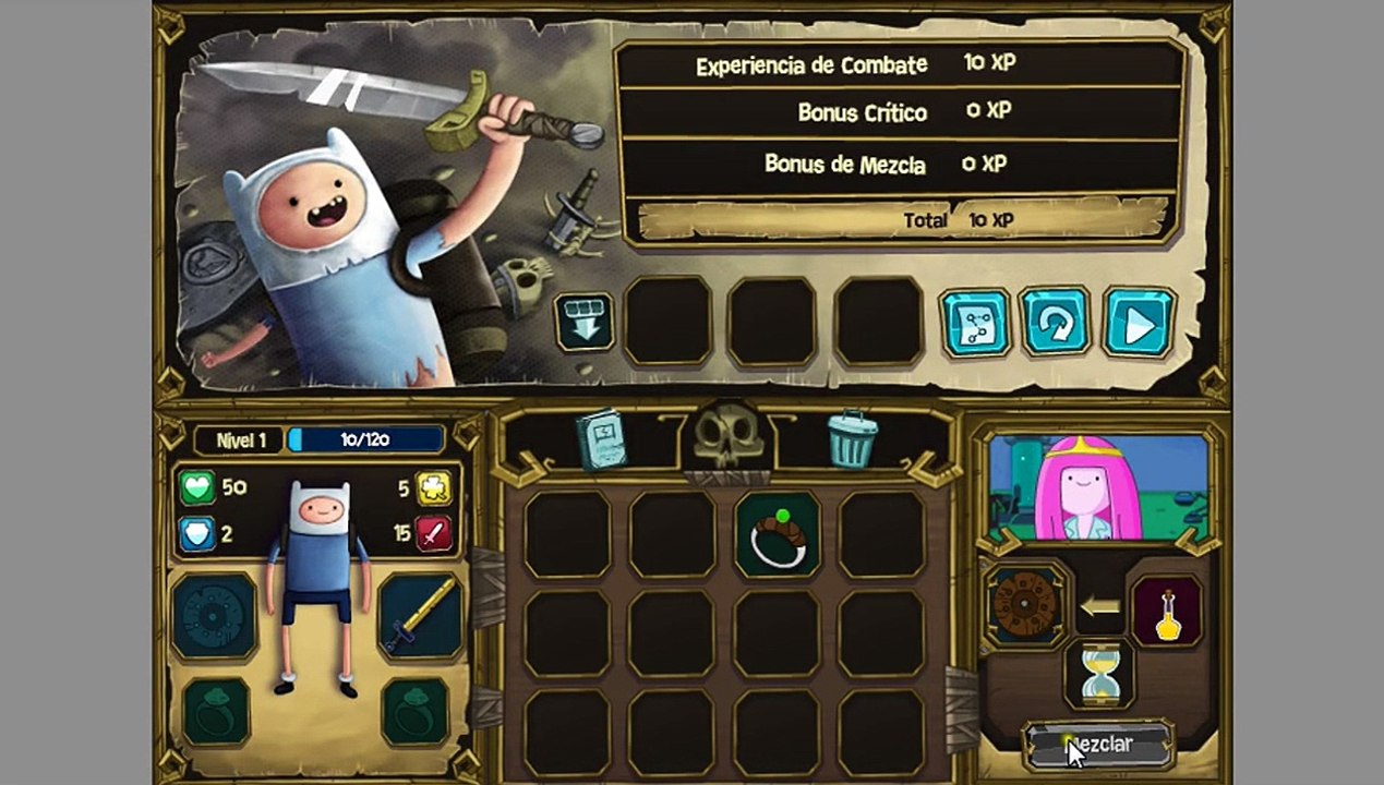 Juego de Finn y Huesos - Hora de Aventura