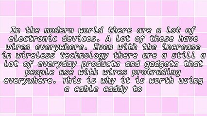 Why You Should Use A Cable Caddy