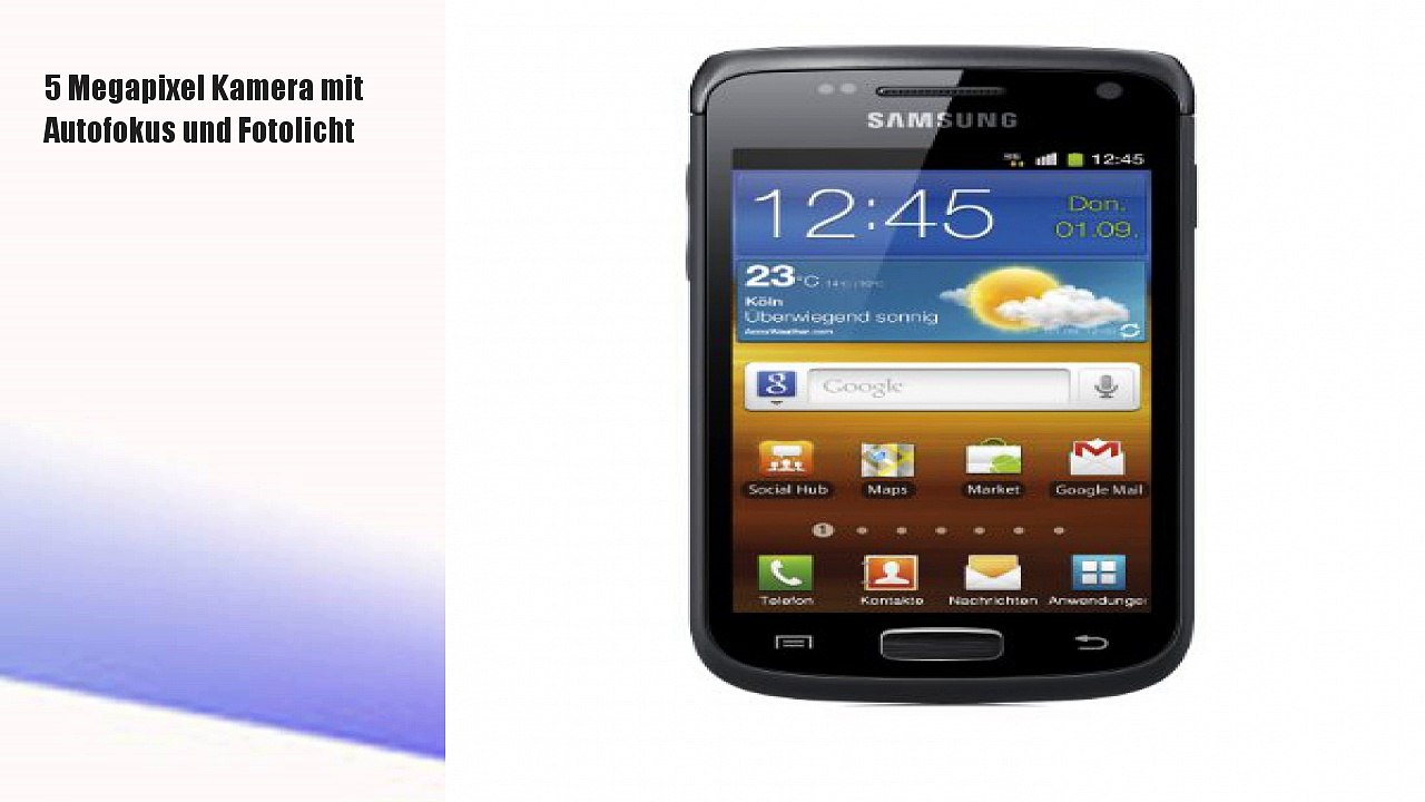 Samsung Galaxy W I8150 Smartphone (9.4 cm (3.7 Zoll