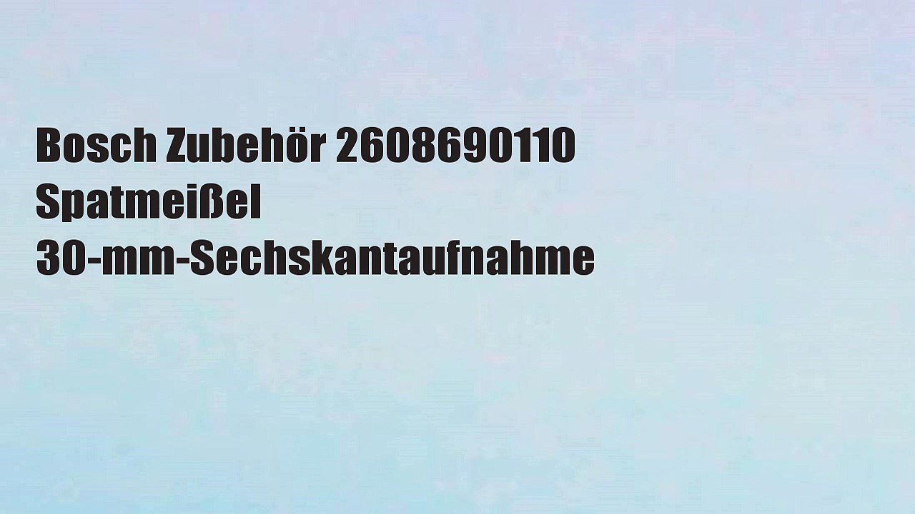 Bosch Zubehör 2608690110 Spatmeißel 30-mm-Sechskantaufnahme