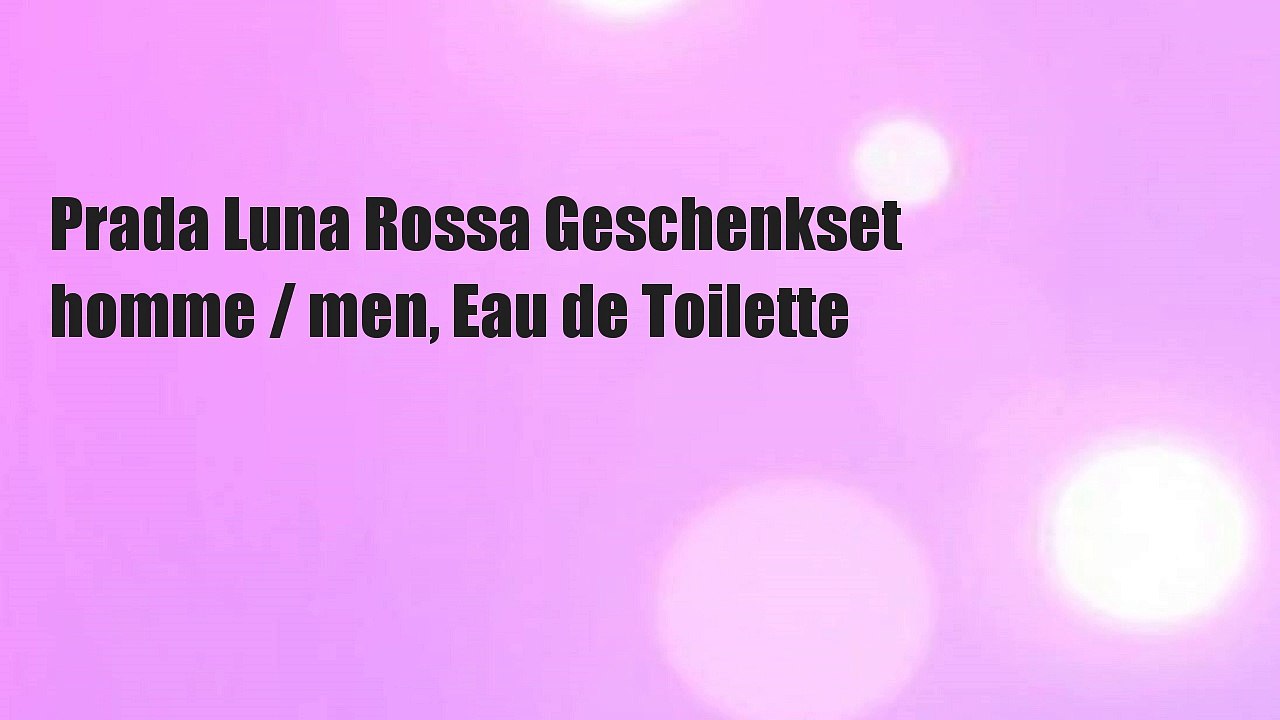 Prada Luna Rossa Geschenkset homme / men, Eau de Toilette