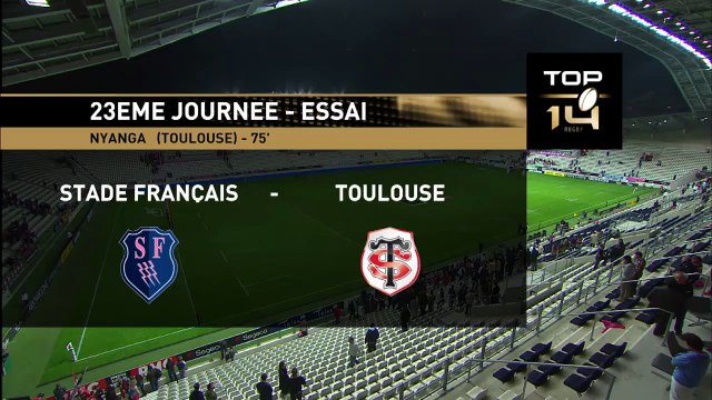 TOP14 - Paris - Toulouse: Essai Yannick Nyanga (TLS) - J23 - Saison 2014/2015