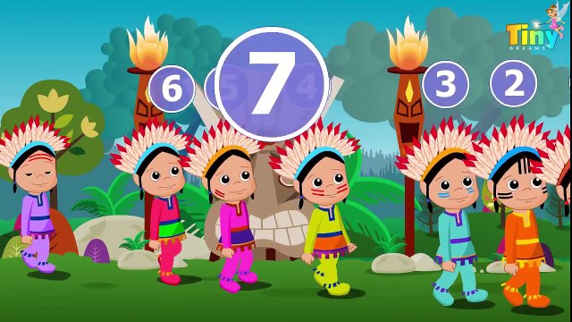 Ten Little Indians Nursery Rhymes - Cartoon Animation Songs For Children