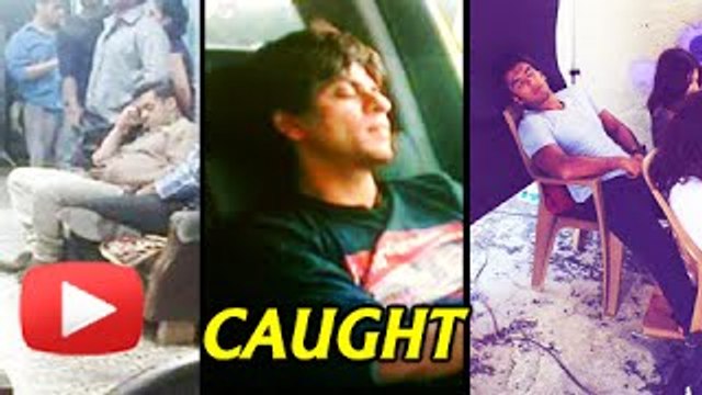 Bollywood Celebrities Caught Sleeping On The Sets - The Bollywood