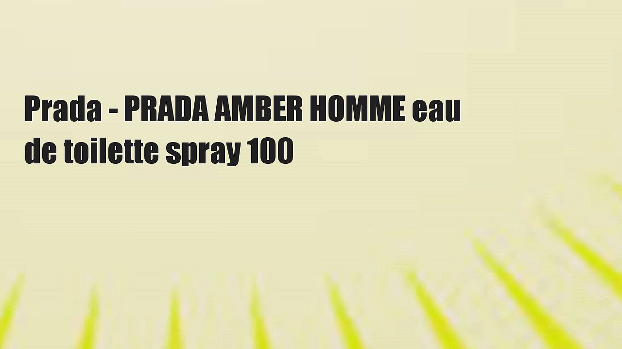 Prada - PRADA AMBER HOMME eau de toilette spray 100