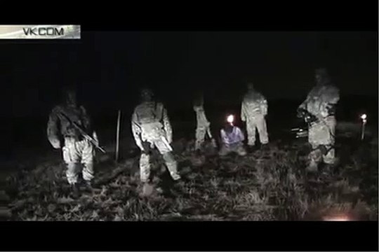 Бойцы «Азова» заживо сожгли на кресте ополченца