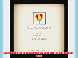 Ebony-Black 10x10 shadow box for your print or collectibles - 10x10