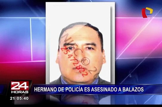 A balazos asesinan a hermano de policía en Comas