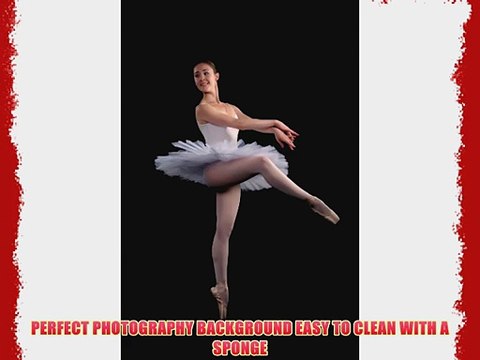 Black Vinyl Photo Studio Background 9'x18' Feet Rolled Photography Backdrop