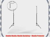 Double Muslin Photography White Muslin Backdrop Background Support Stand Kit LimoStudio