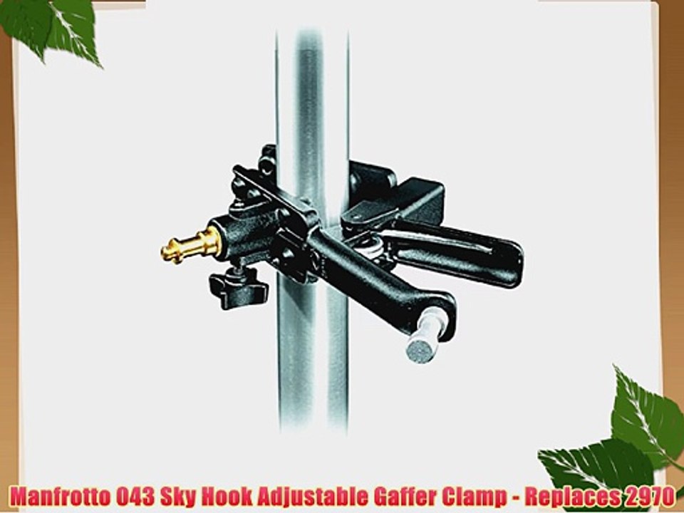 Manfrotto 043 Sky Hook Adjustable Gaffer Clamp - Replaces 2970