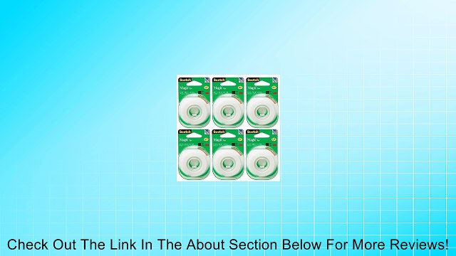 Scotch 3M 205 Magic Tape Refill, 3/4 x 500 Inches (Pack of 6) Review