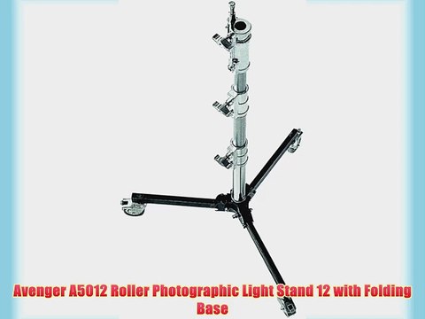 Avenger A5012 Roller Photographic Light Stand 12 with Folding Base