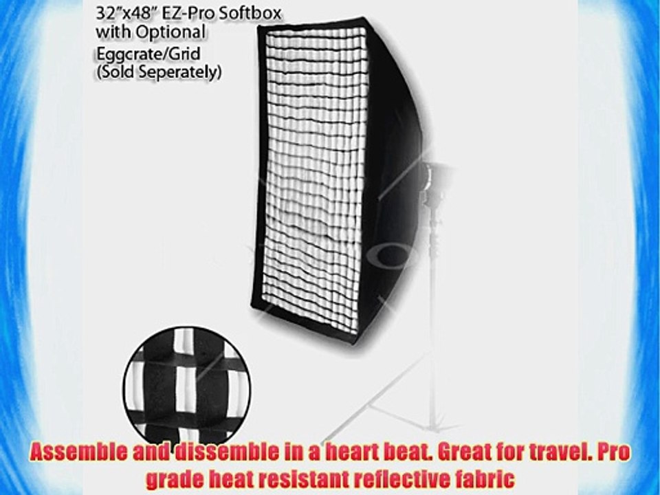 Fotodiox 10SBXSPD3248EZ Pro Studio Solutions EZ-Pro Softbox 32 x 48 Inches with Speedring for