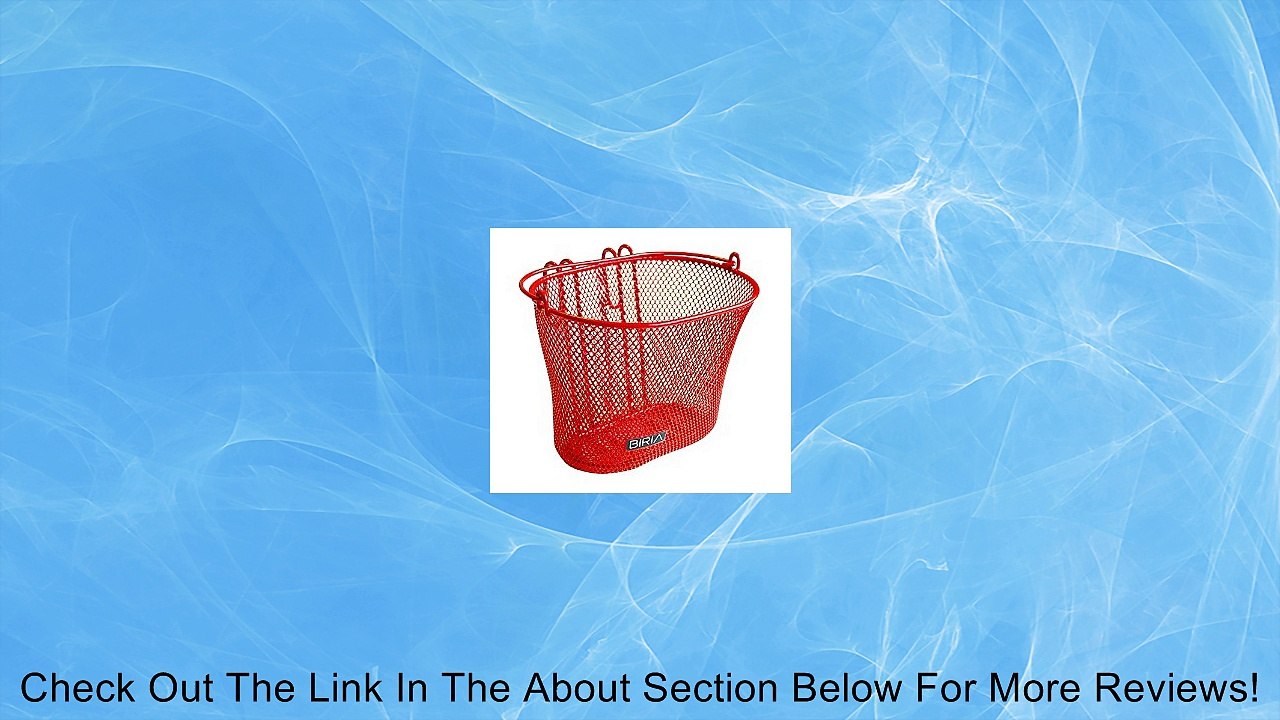 Basket with hooks RED, Front , Removable, wire mesh SMALL Bicycle basket , RED Review