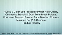 ACME 2 Color Soft Pressed Powder High Quality Cosmetics Travel Kit Dual Tone Blush Palette, Concealer Makeup Palette, Face Blusher, Contour Make up Set (5.6 Ounces) Review