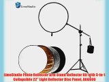 LimoStudio Photo Reflector Arm Stand Reflector Kit with 5-in-1 Collapsible 22 Light Reflector
