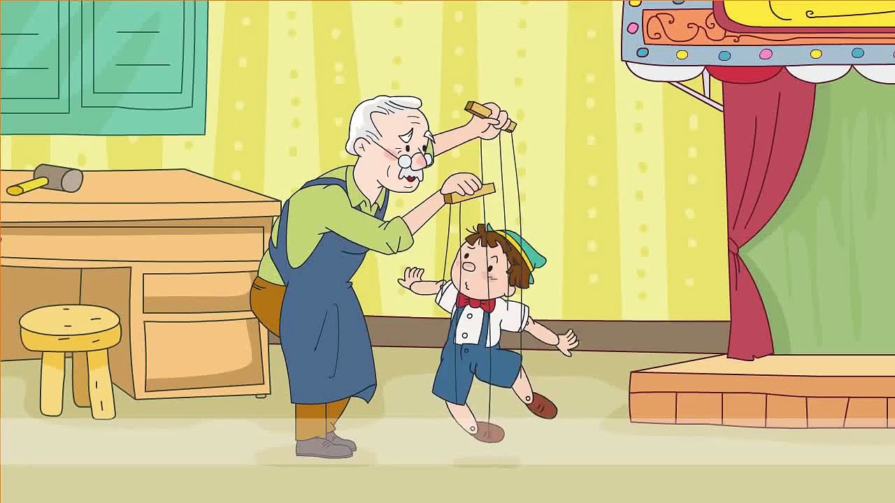 -çOCUKLAR İÇİN İNGİLİZCE KISA HİKAYELER- English Short Stories For Kids - Let's Play Soccer (Pinocchio)