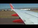 Southwest Airlines 737 Smooth Landing in Denver (KDEN) with Funny Flight Attendant *HD*