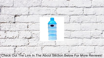 Suily Baby Milk Powder Container Depenser with Four Chamber Blue Review