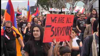 Los Ángeles marcha en el centenario del genocidio armenio