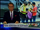 Guayaquil tiene un promedio diario de 250 denuncias por robo agravado