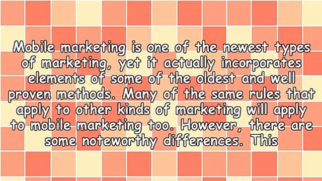 Mobile Marketing: Make Customers' Phones Your Sales Tools