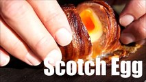 SCOTCH EGG Smoke on a cedar plank and wrapped in BACON - How To and recipe video