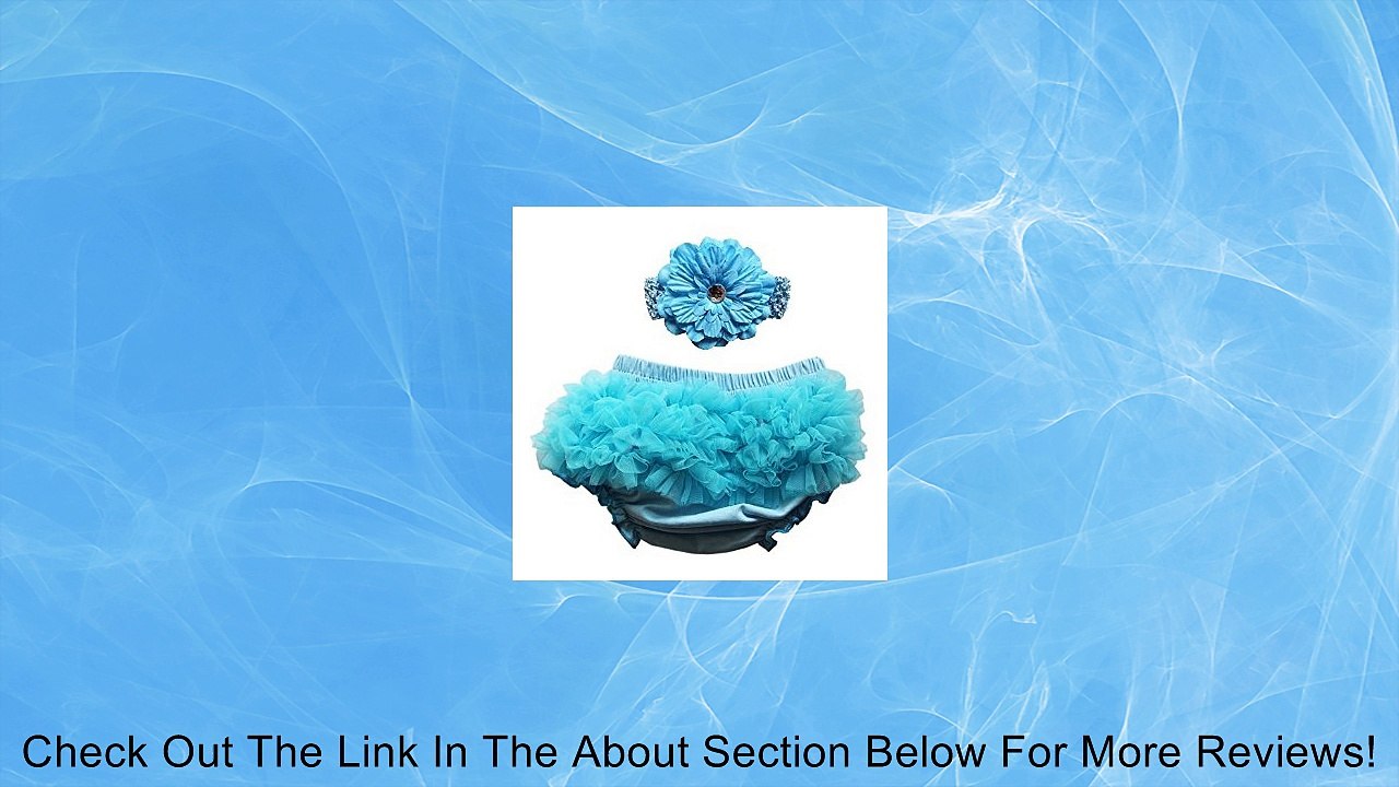 Wennikids Pick 1 Set New Born Infant Diaper Cover Bloomer Headband Set Red & Sky Blue Review