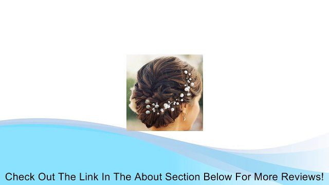 Nero Handmade White Pearls Hair Pins with Metal Wire for Bride/Bridesmaids/Flowergirls in Wedding/Party/Casual/Evening(Pack of 5) Review