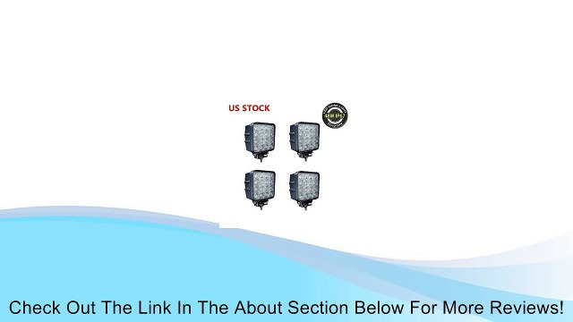 48W 4 LED Light Work Light Trator Offroad Lighting RV Boat Marine Spot Beam Pattern (pack of 4) Review