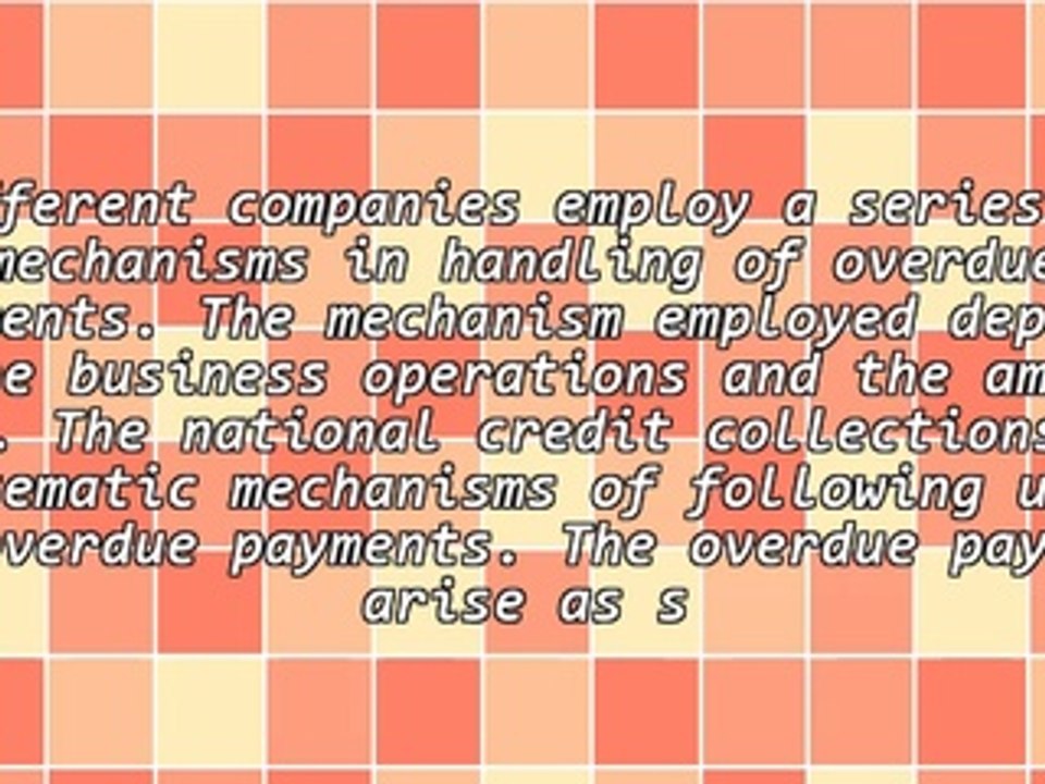 Different Aspects Of The National Credit Collections