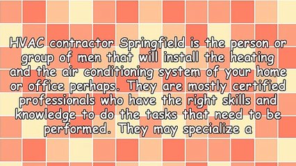 Points To Remember When Getting HVAC Contractor