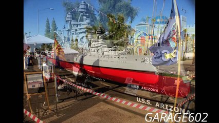 The USS Arizona Battle Ship, a 36-Foot 1:20 Scale Model Replica