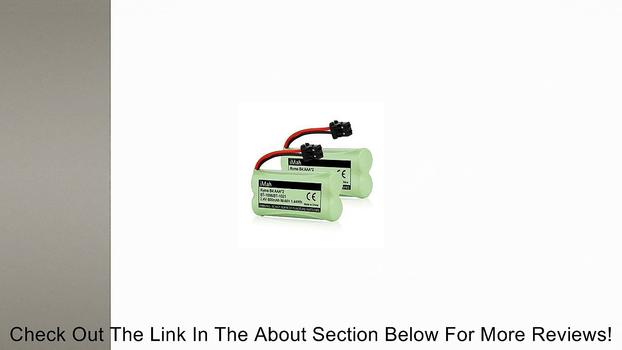 2-Pack iMah Ryme B4 Rechargeable Cordless Phone Battery for BT-1021 BT-1025 BT-1016 BT-1008 BBTG0798001 BBTG0734001 Uniden DECT2080-3 D1361 D1484-4 D1484-3 D1484-3 D1484 D1780 DCX170 DECT 6.0 Home Handset Telephone Review