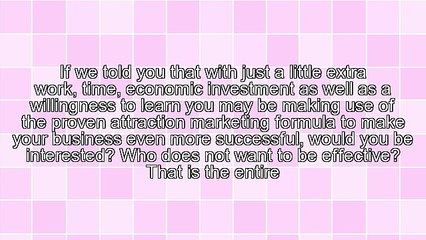 Attraction Marketing Formula Secrets Revealed