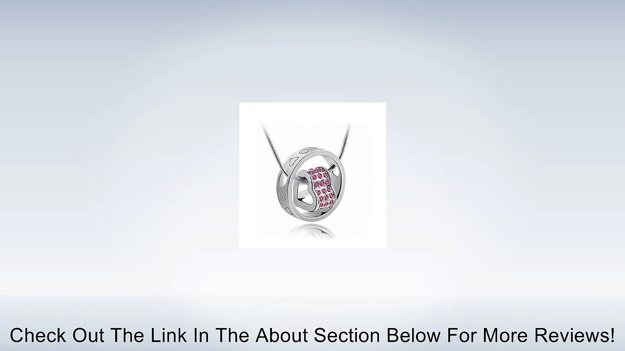 DDU(TM) Unique Love Heart Ring Shape Crystal Rhinestone Pendant Neck Chain Necklace Valentine's Day Gift Review