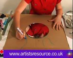 Make a Paper Mache Mirror - Acrylic Painting Project - Art and Craft