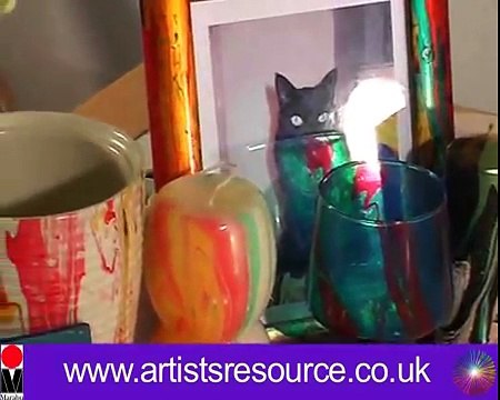 Marble your Home Decorative Objects- Marbling Paints Project - Art and Craft